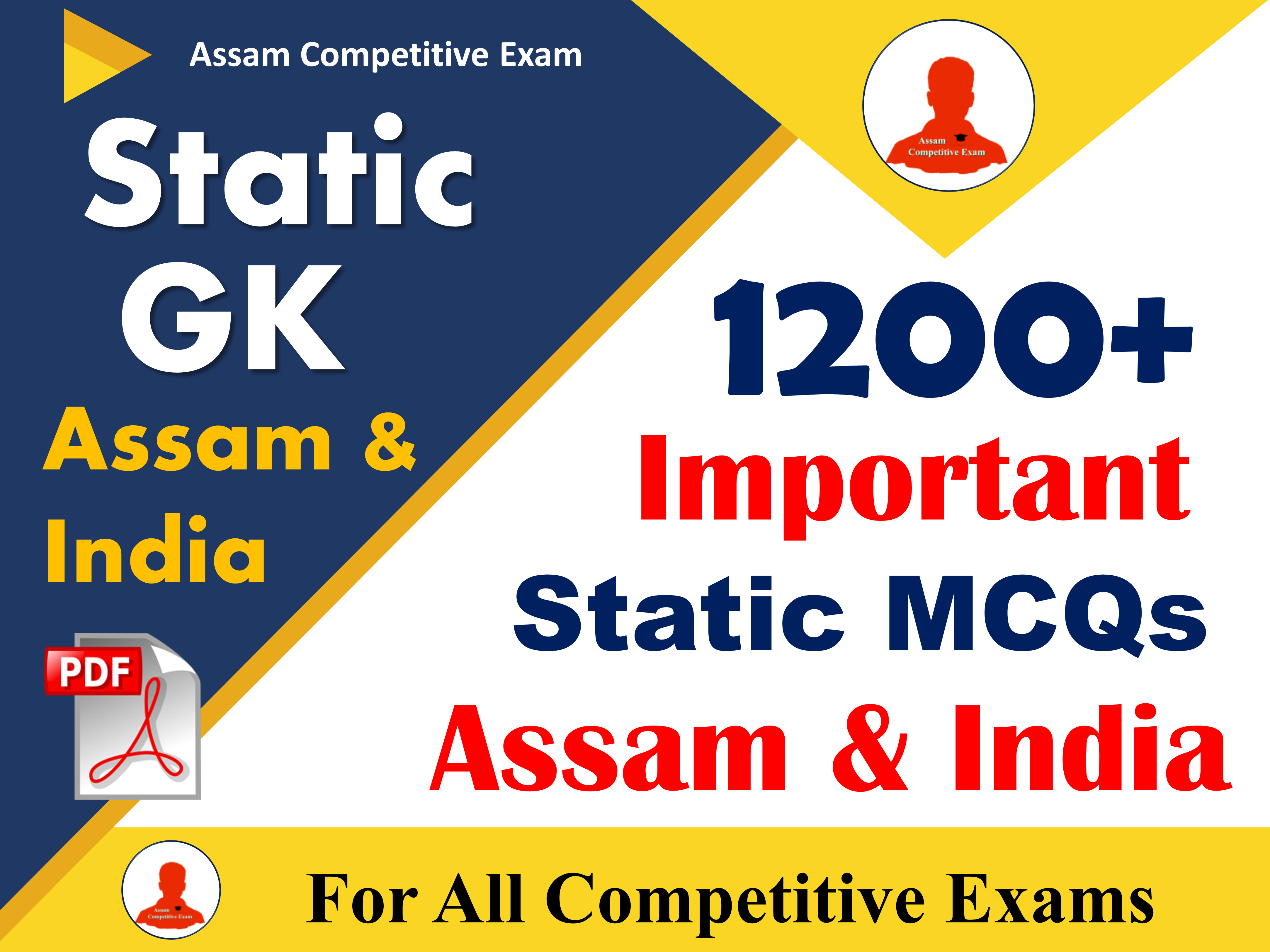 Static GK Assam & India For All Competitive Exams (30% Questions are related to Assam)