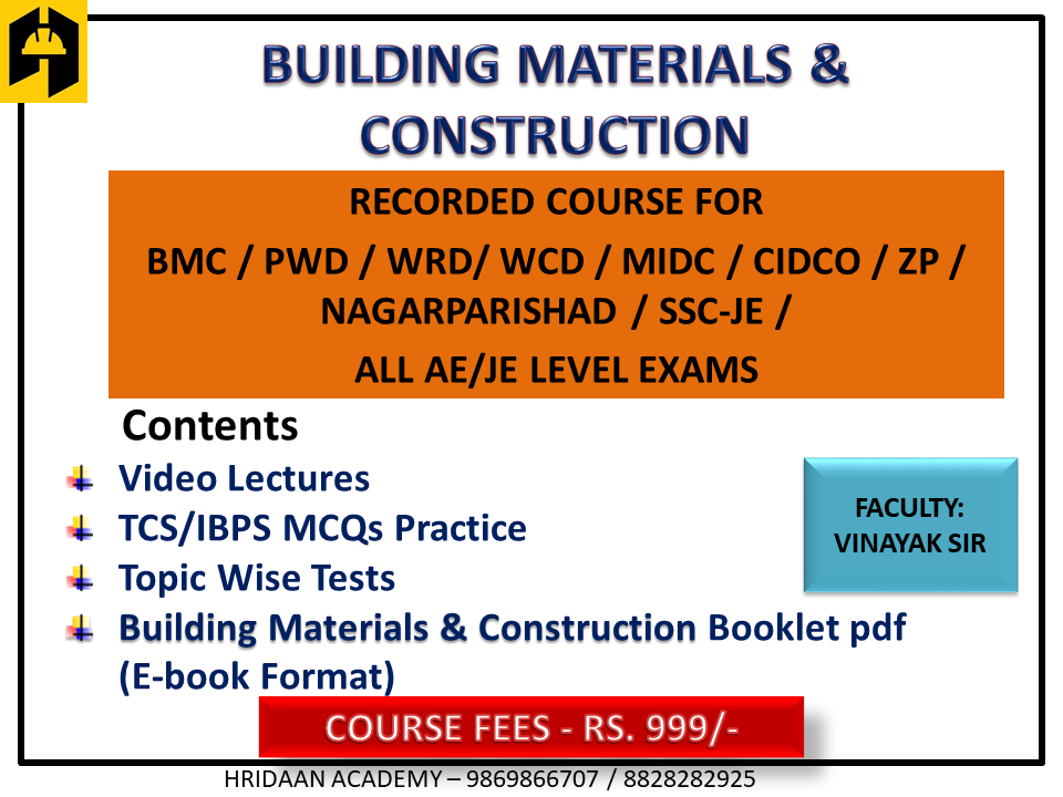 BUILDING MATERIALS & CONSTRUCTION