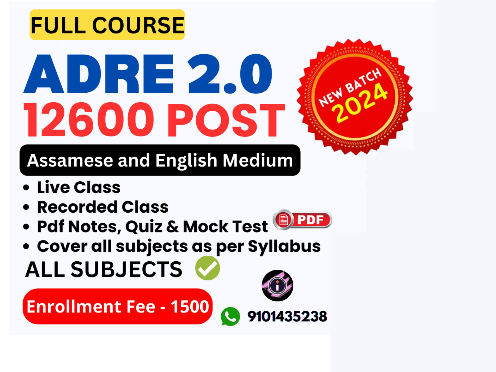 ADRE 2.0 - New Batch 2024 - Full Course