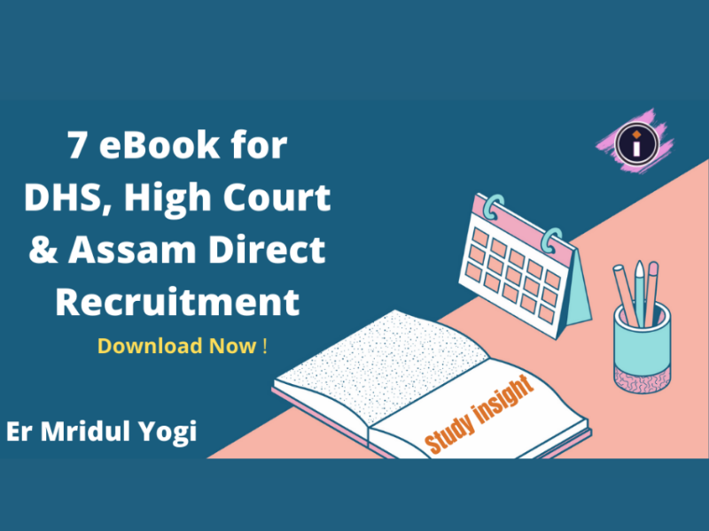 7 eBooks by Study insight - for any Assam Government Jobs