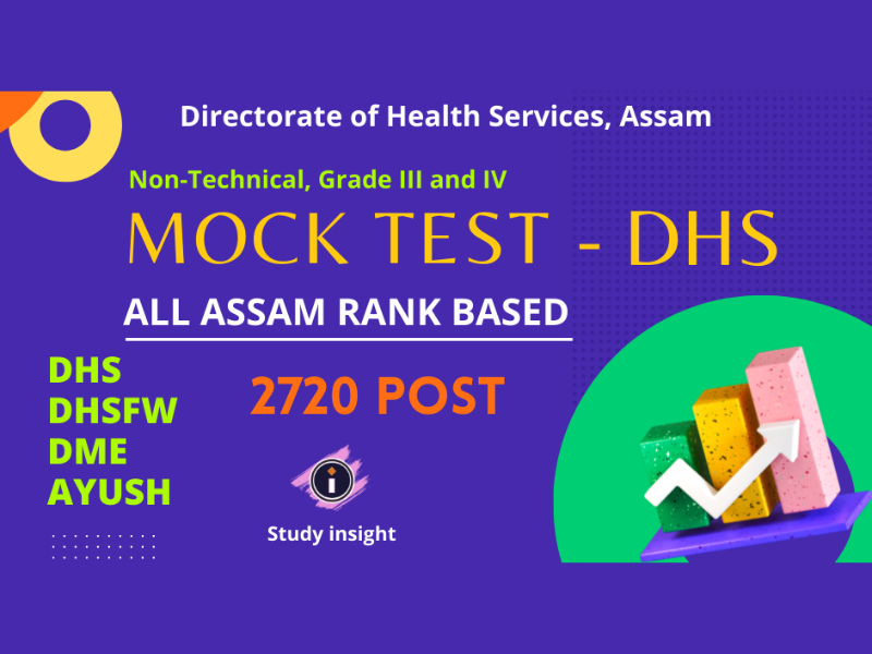 DHS Assam Mock Test - 2 Sets
