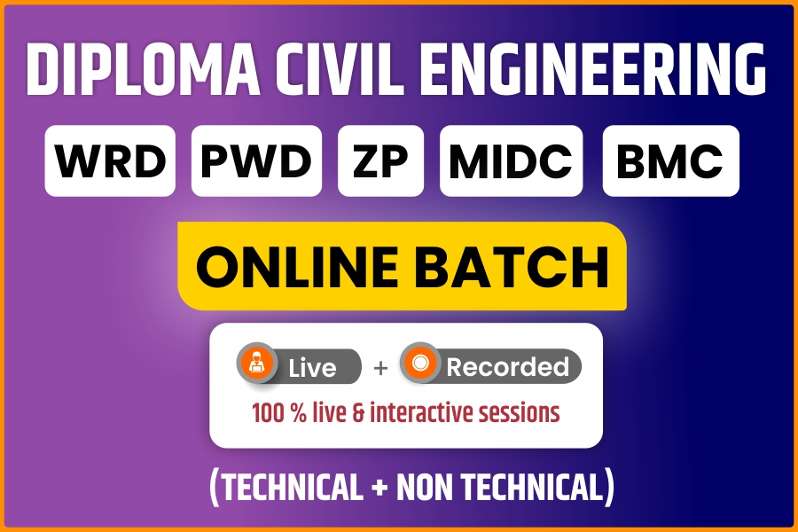 Registration for PWD | WRD Diploma Civil Engineering Online Batch