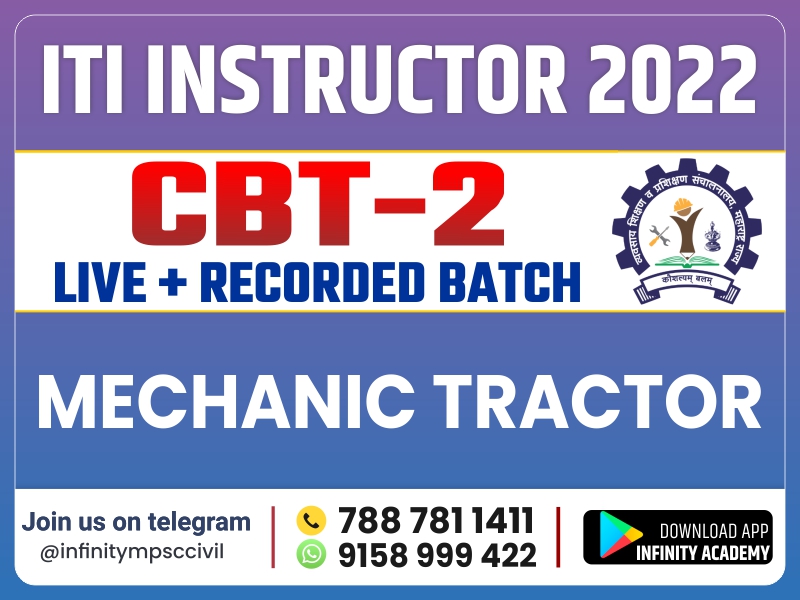 MECHANICS TRACTOR : ITI INSTRUCTOR CBT-2
