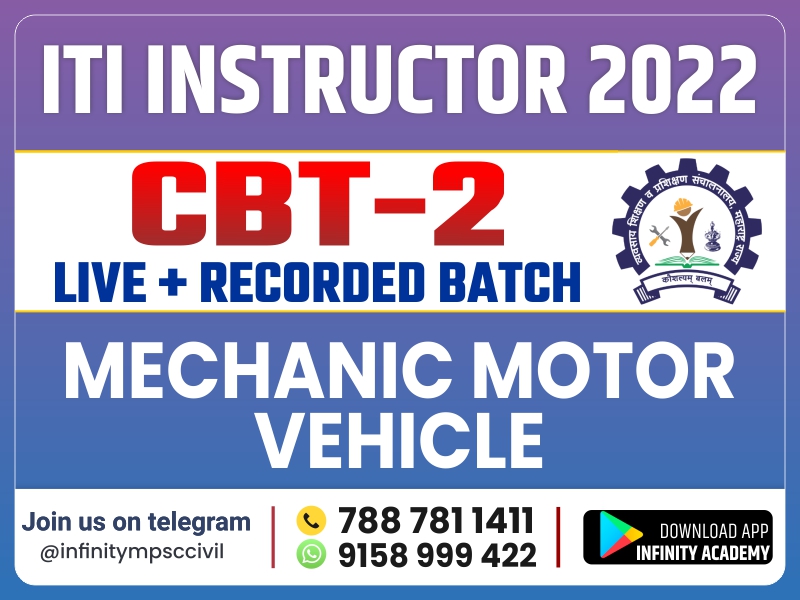 MECHANIC MOTOR VEHICLE : ITI INSTRUCTOR CBT-2