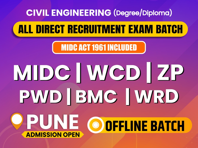 Civil Engineering MIDC Offline Batch 2023