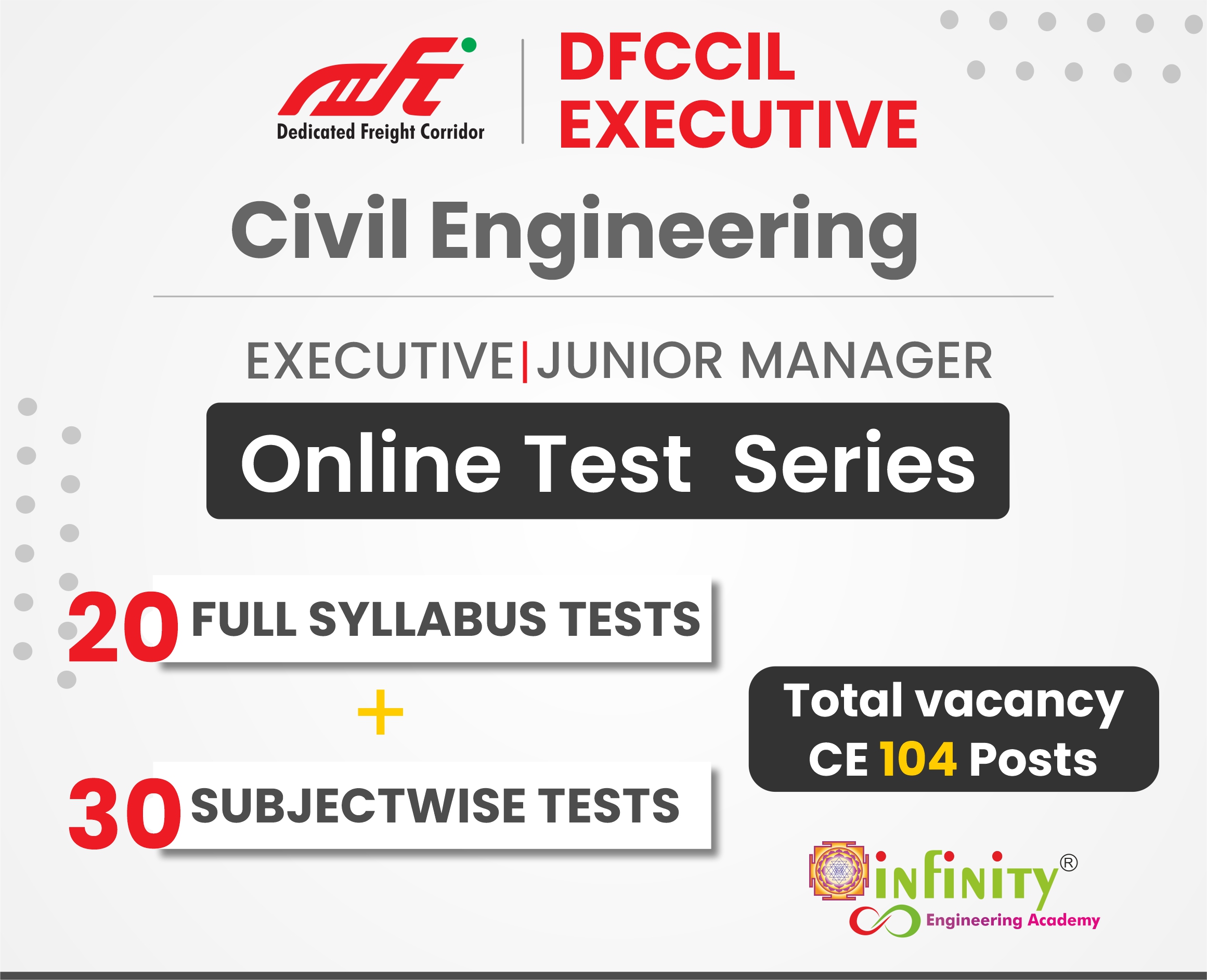 DFCCIL Civil Engineering Mega Test Series - 52 Tests