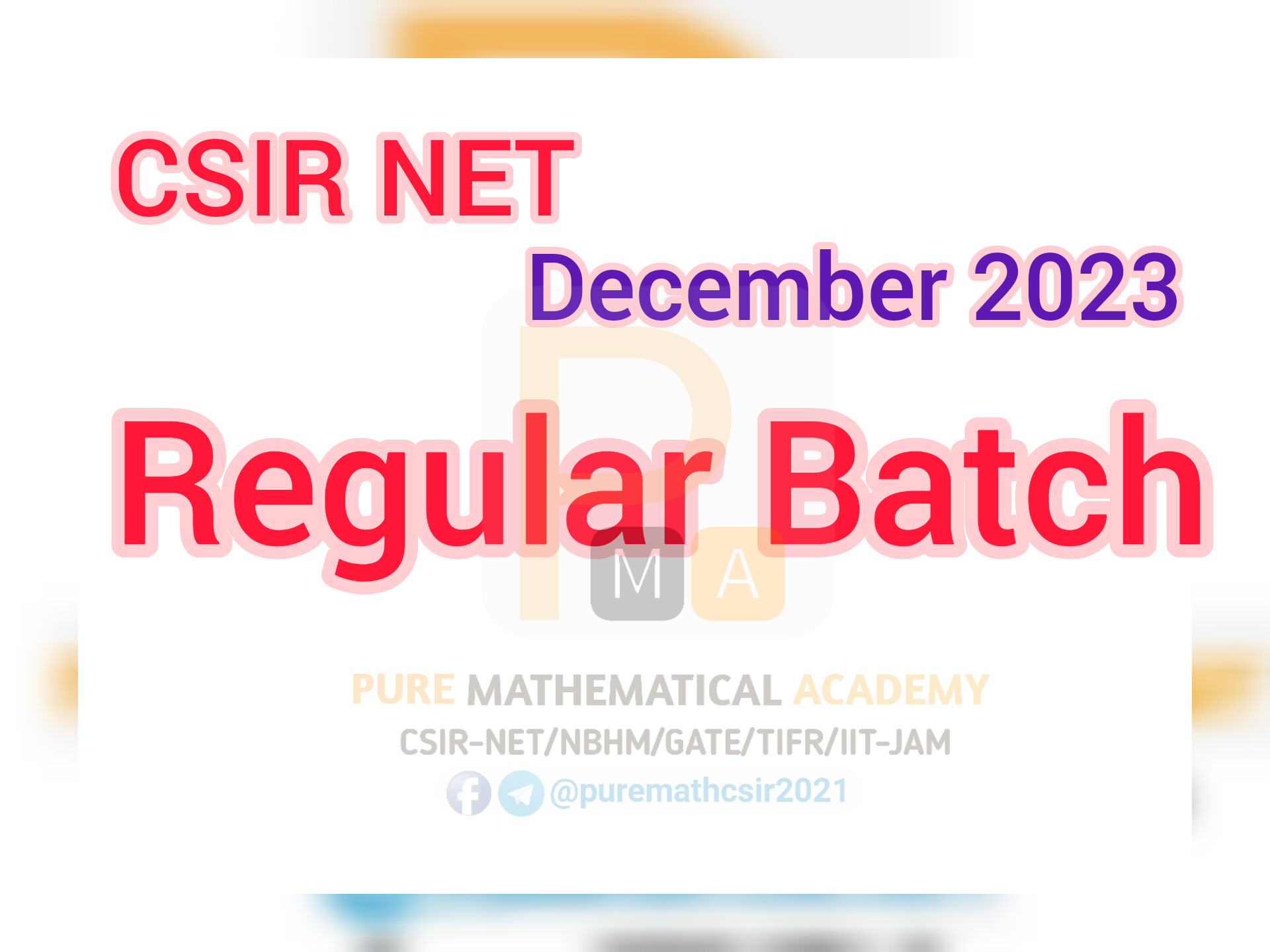 CSIR NET December 2023 Regular Batch