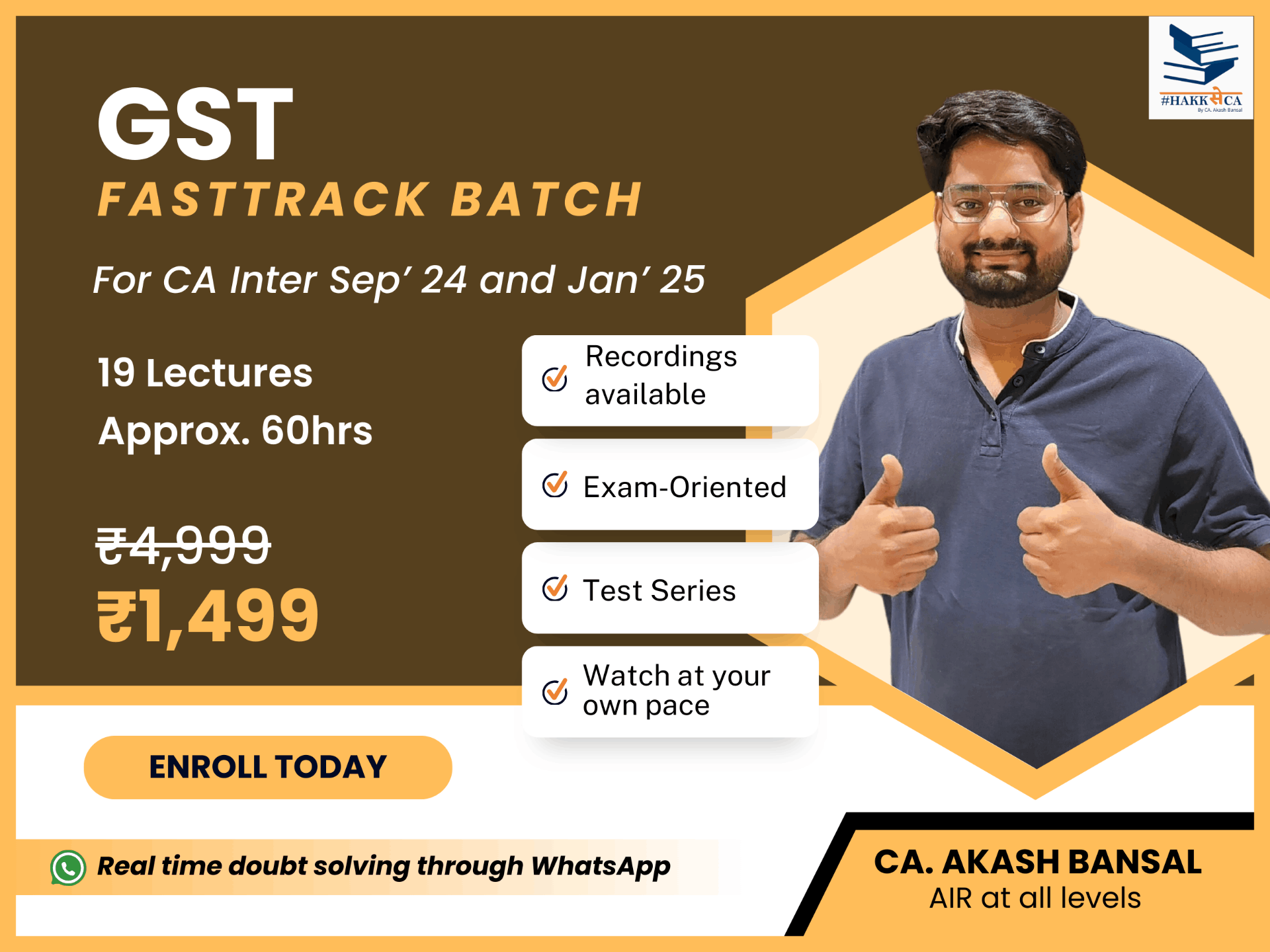 GST | Fast Track | Intermediate | Sept'24 and Jan'25