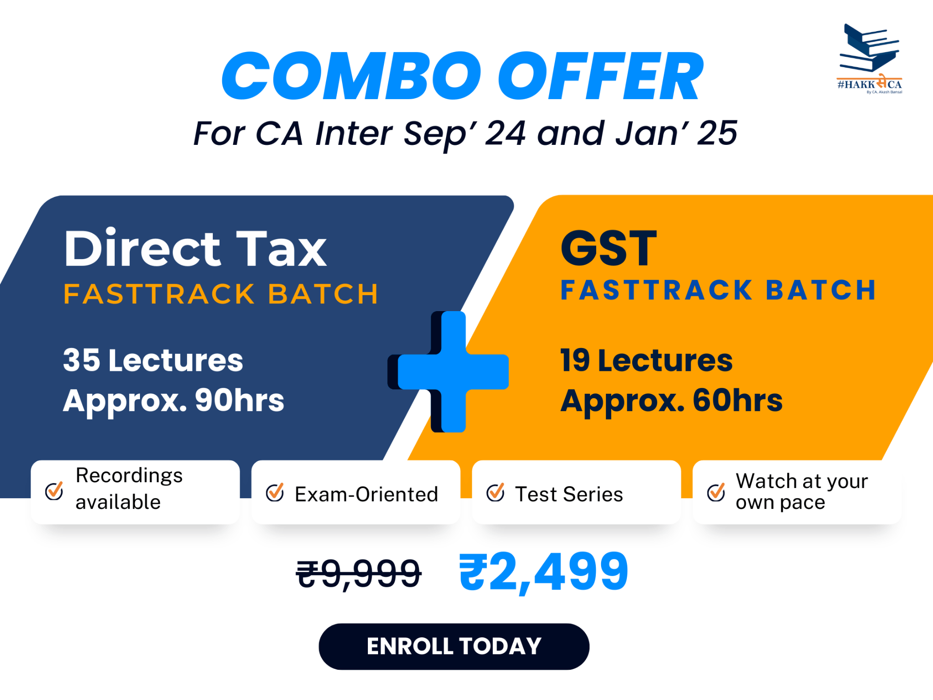 Combo | DT & GST | Fast Track | Intermediate | Sept'24 and Jan'25