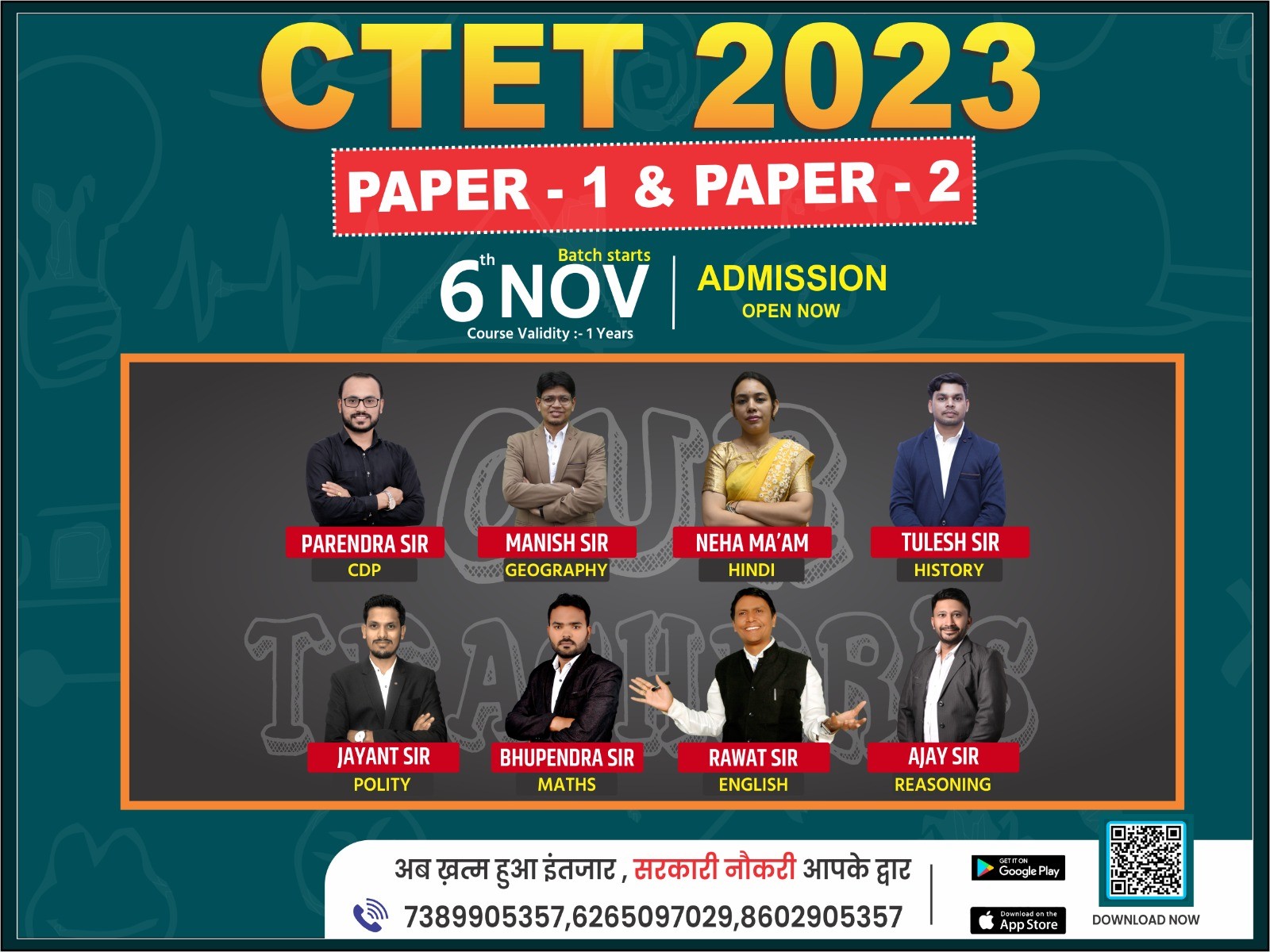 CTET 2023 (PAPER-1 & PAPER-2) LIVE BATCH BY SADHYA PSC ACADEMY