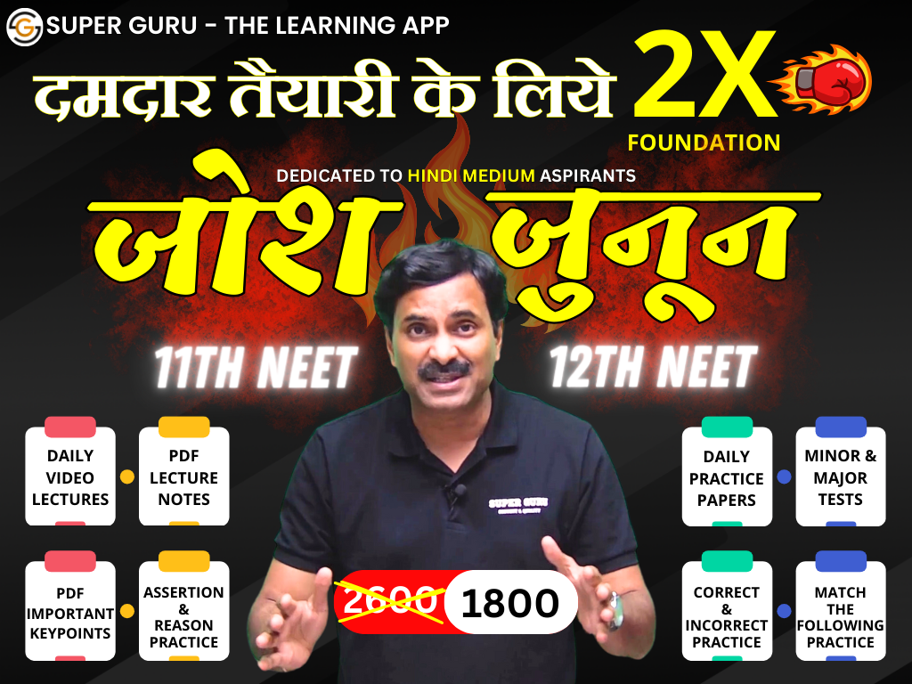 2X BIOLOGY NEET FOUNDATION 11th JOSH +12th JUNOON HINDI MEDIUM 2024-25 | DR. N.S. JAIN