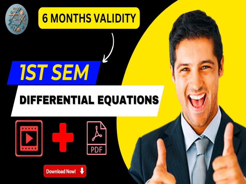 ⭐SUPPLY⭐ ( Differential Equations ) 1st Sem Maths