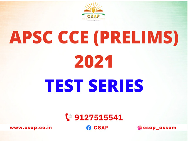 APSC PRELIMS 2021 TEST SERIES