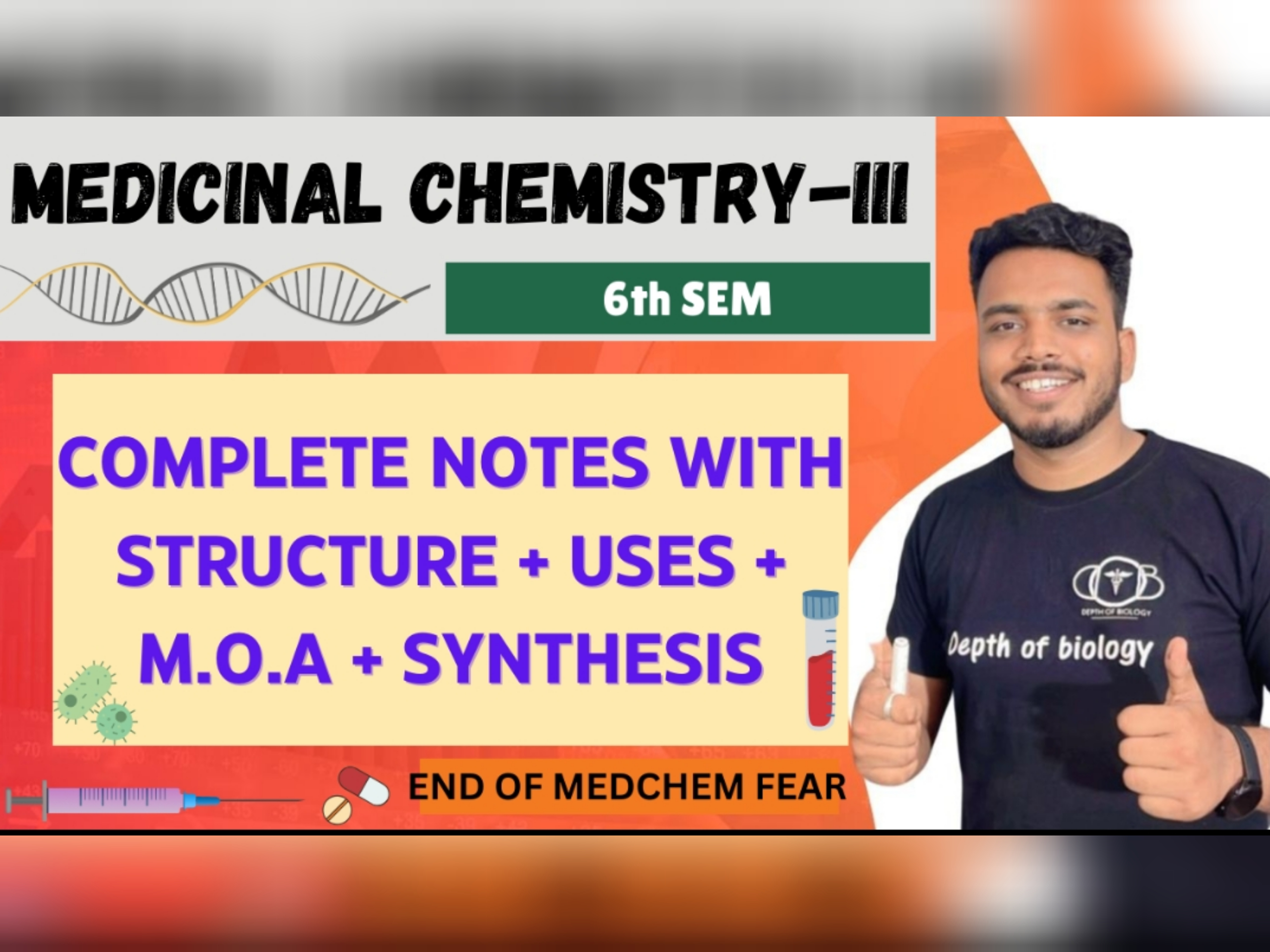 MEDICINAL CHEMISTRY III- 6TH SEM NOTES