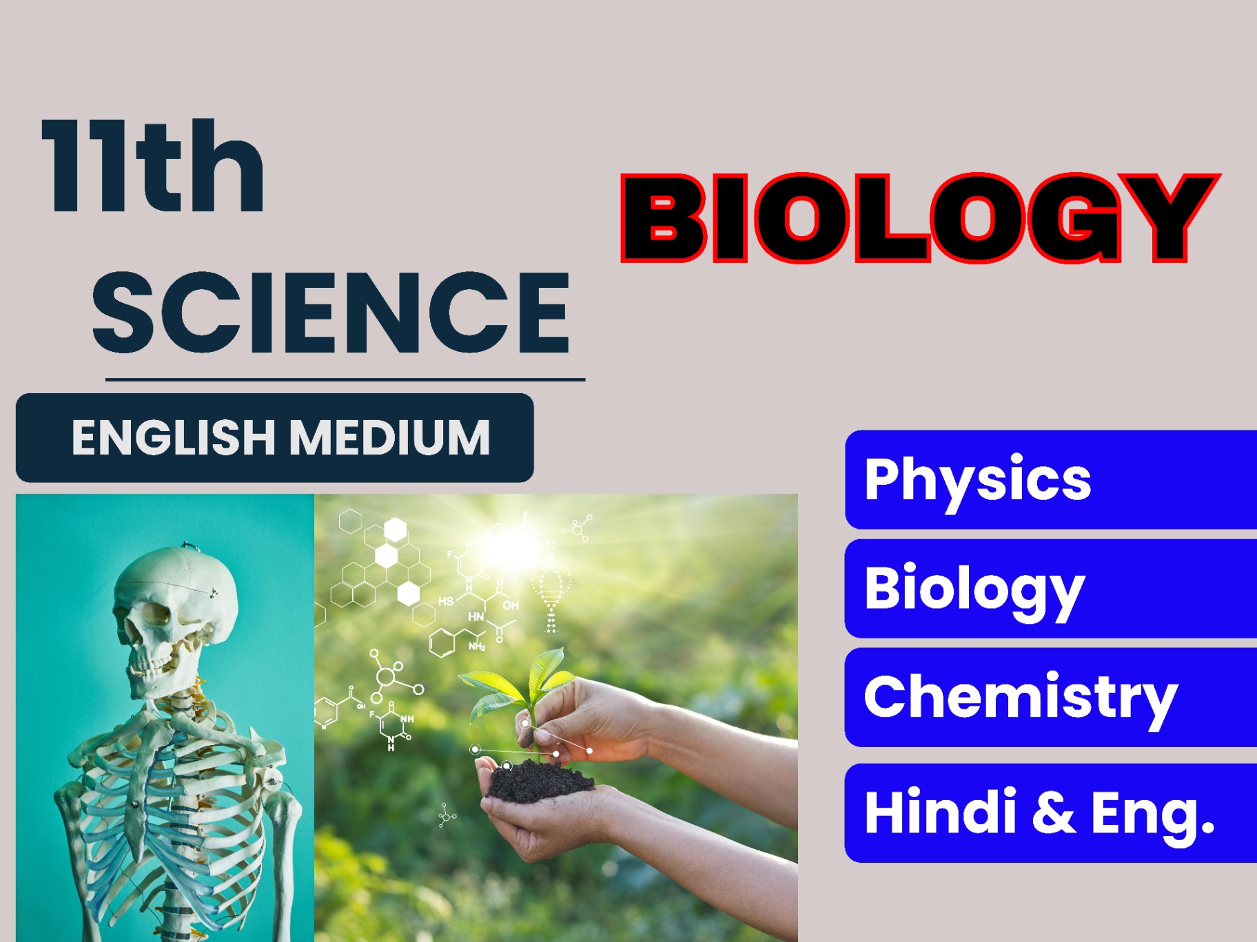 11th Science English Medium (PHY. Biology, Chem.)