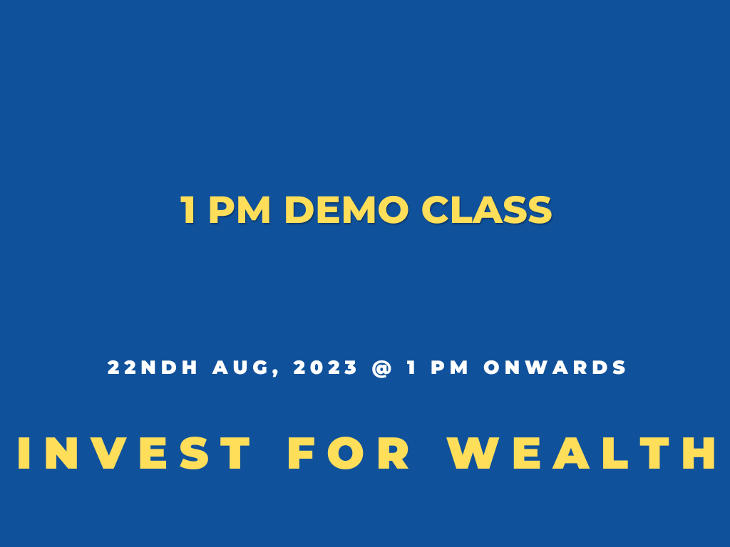 1 PM DEMO CLASS - 22ND AUG, 2023 389169