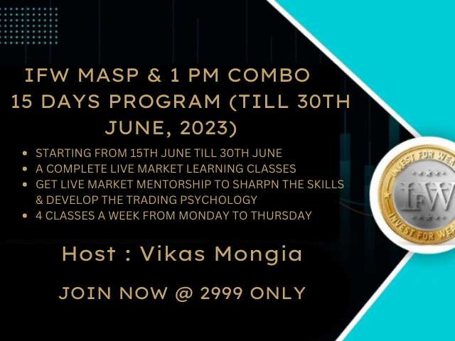 IFW MASP & 1 PM COMBO CLASSES (15TH JUNE - 30TH JUNE) 361599