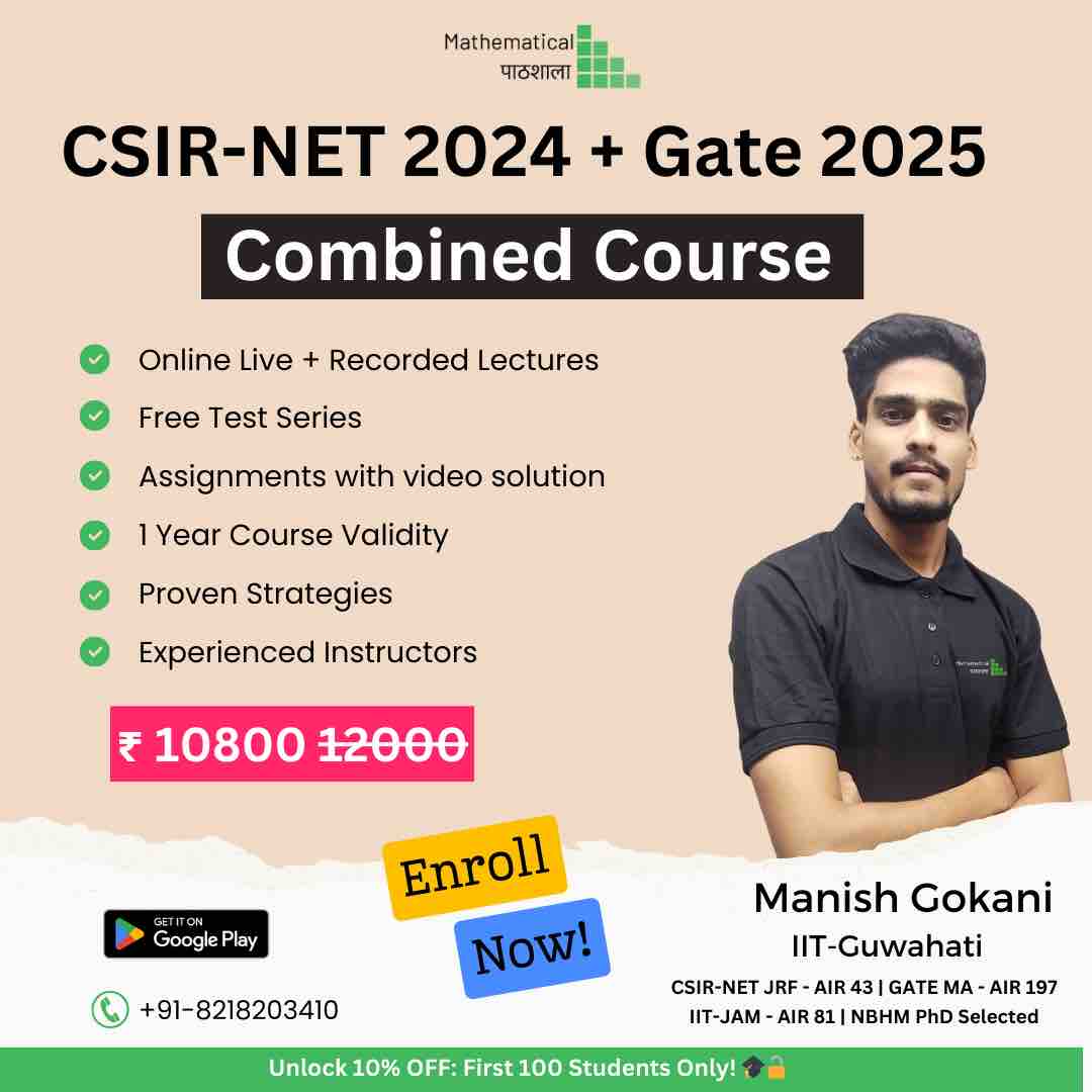 CSIR NET 2024+GATE 2025 COMBINED COURSE