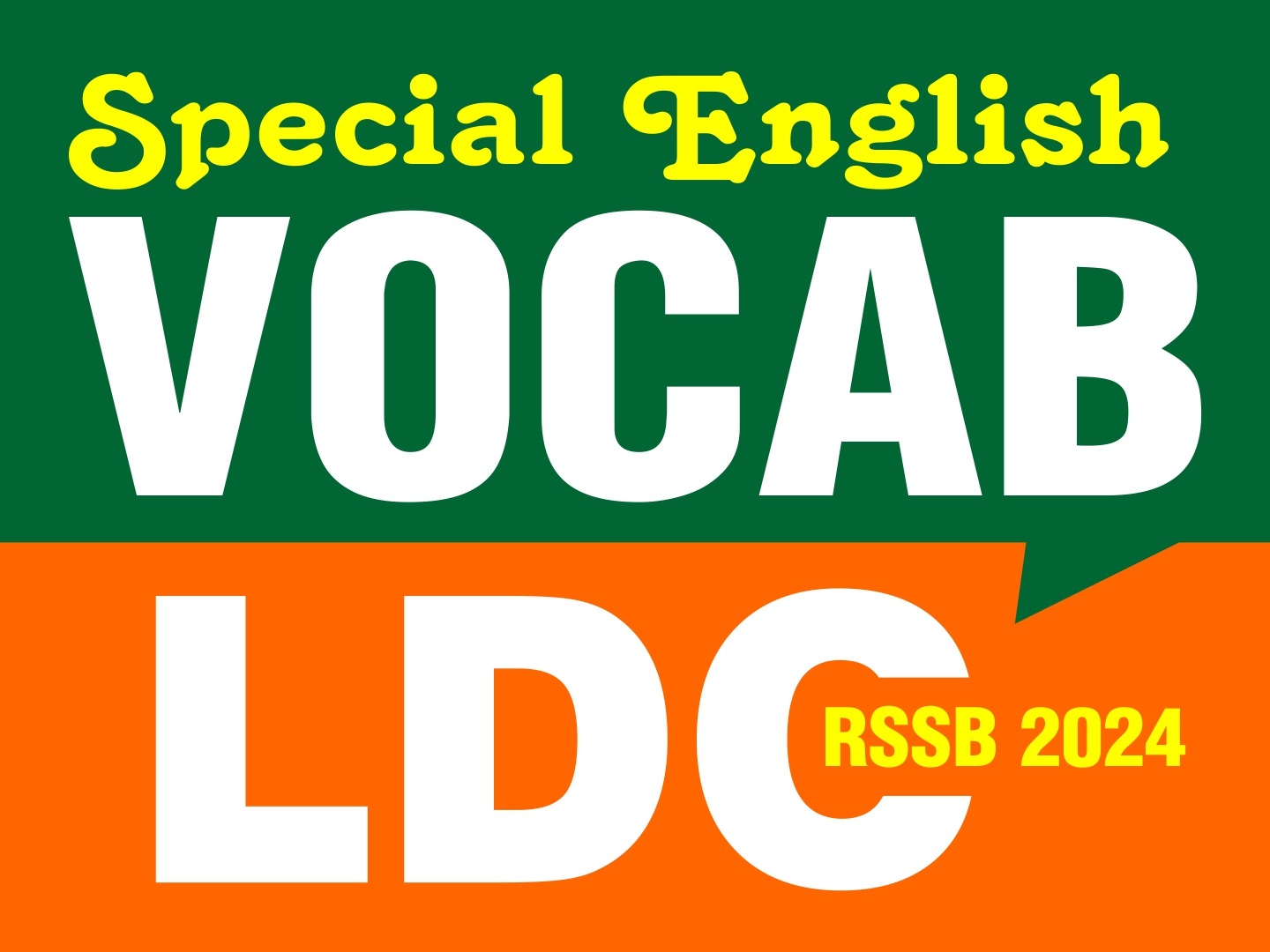 Special English Vocab For LDC