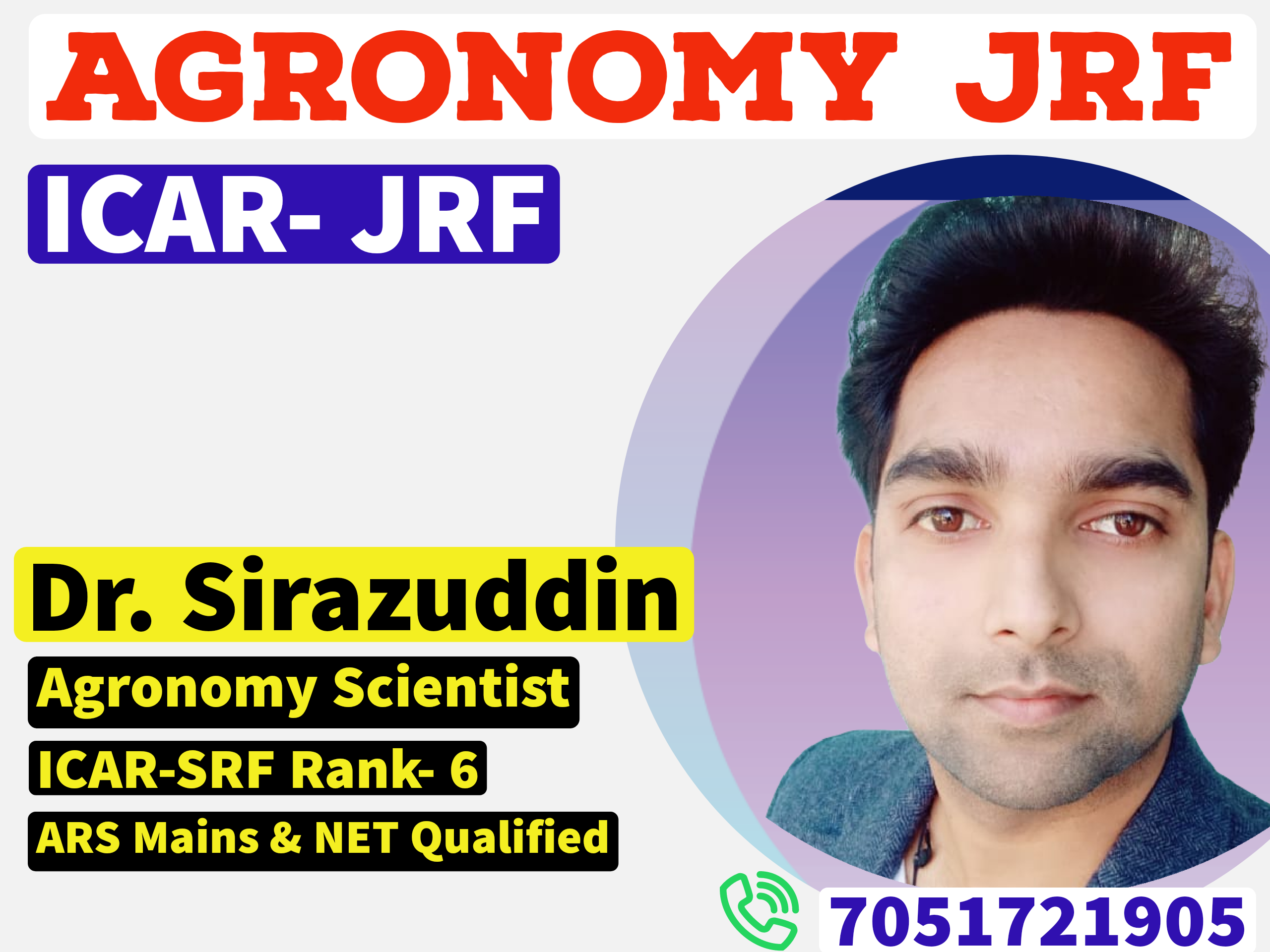 Agronomy ICAR JRF